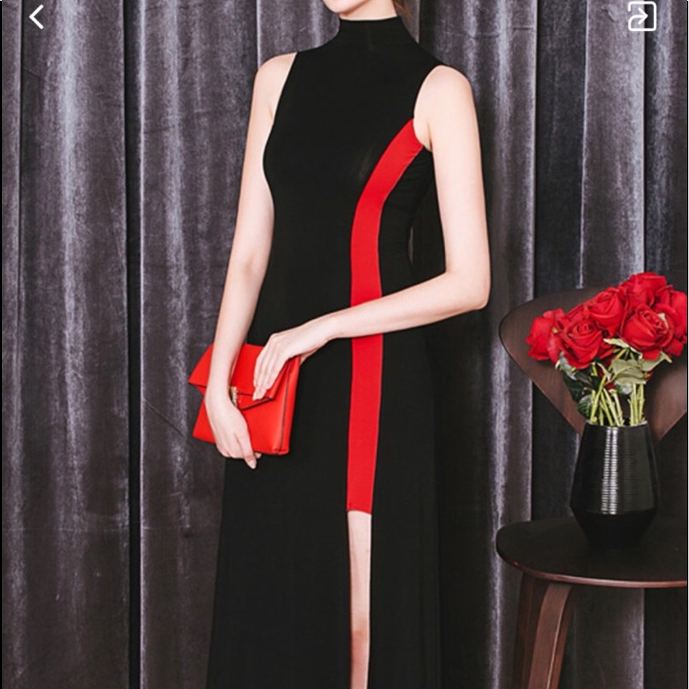 NWT Black Elegant Midi Dress